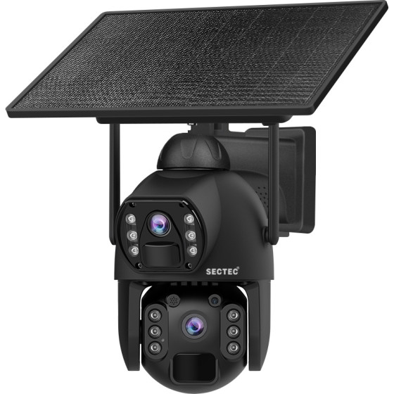 SECTEC smart ������ ������ dual lens, 3MP, 4G, SD, PTZ, IP66 - (ST-536-6MAOV-4G-EU)