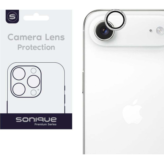 Sonique Camera Protection Glitter Lens Pro Apple iPhone 17 Air Silver
