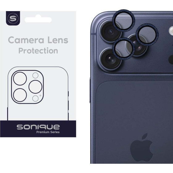 Sonique Camera Protection Glitter Lens Pro Apple iPhone 17 Pro / iPhone 17 Pro Max Blue