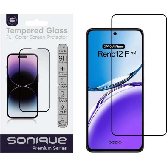 Sonique Hardy Glass Premium Series HD Full Cover 9H Oppo Oppo Reno12 F 5G / Oppo Reno12 FS 5G �����