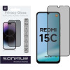 Sonique Privacy Glass Premium Series HD Full Cover 9H Xiaomi Redmi 15C 4G / Redmi 15C 5G / Poco C85 4G �����