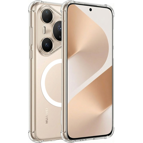 Techsuit - Shockproof Clear Silicone MagSafe - Huawei Pura 80 Pro - Clear