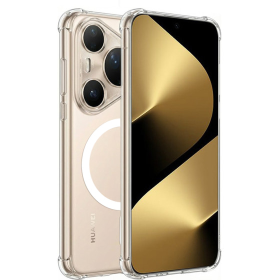 Techsuit - Shockproof Clear Silicone MagSafe - Huawei Pura 80 Ultra - Clear