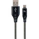 GEMBIRD USB cable USB 2.0 USB A USB C Black, White - (CC-USB2B-AMCM-2M-BW)