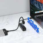 UNITEK HUB USB-A 4X USB-A 3.1, ACTIVE,10W, - (H1117A)