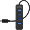 UNITEK HUB USB-C 4XUSB-A 3.1, ACTIVE, 10 WATT,H1117B - (H1117B)