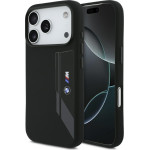 BMW M Silicon Vertical Logo MagSafe Case for iPhone 17 Pro Black - (BMHMP17L25SDBSK)