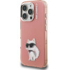 Karl Lagerfeld Case IML Aquarelle Choupette & Logo for iPhone 16 Pro Max pink - (KLHCP16XHMCHAQP)