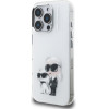 Karl Lagerfeld Case IML Aquarelle Karl & Choupette & Logo for iPhone 16 Pro Max white - (KLHCP16XHMKCAQH)