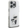 Karl Lagerfeld Case IML Aquarelle Karl & Choupette & Logo for iPhone 16 Pro Max white - (KLHCP16XHMKCAQH)