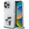 Karl Lagerfeld Case IML Aquarelle Karl & Choupette & Logo for iPhone 16 Pro white - (KLHCP16LHMKCAQH)