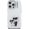 Karl Lagerfeld Case IML Aquarelle Karl & Choupette & Logo for iPhone 16 Pro white - (KLHCP16LHMKCAQH)