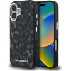Karl Lagerfeld Case IML Leopard Pattern MagSafe for iPhone 16 black - (KLHMP16SHDLEOICK)