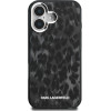 Karl Lagerfeld Case IML Leopard Pattern MagSafe for iPhone 16 black - (KLHMP16SHDLEOICK)