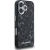 Karl Lagerfeld Case IML Leopard Pattern MagSafe for iPhone 16 black - (KLHMP16SHDLEOICK)