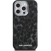 Karl Lagerfeld Case IML Leopard Pattern MagSafe for iPhone 16 Pro black - (KLHMP16LHDLEOICK)