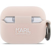 Karl Lagerfeld Case Silicone Chaupette Head 3D for AirPods Pro 3 pink - (KLAP3RUNCHP)