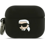 Karl Lagerfeld Case Silicone Karl Head 3D for AirPods Pro 3 black - (KLAP3RUNIKK)