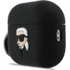 Karl Lagerfeld Case Silicone Karl Head 3D for AirPods Pro 3 black - (KLAP3RUNIKK)
