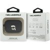 Karl Lagerfeld Case Silicone Karl Head 3D for AirPods Pro 3 black - (KLAP3RUNIKK)