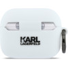 Karl Lagerfeld Case Silicone Karl Head 3D for AirPods Pro 3 white - (KLAP3RUNIKH)