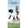 Devia Gimbal & ������� Q09 �� AI Tracking ��� Smartphones ������� 37 ��� 90mm Ultra1 ����� - (137363)