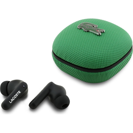 LACOSTE Iconic Petit Pique Tws Wireless Earphones Green - (LCTWSTP103PLAN)