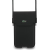 LACOSTE Pvc Iconic Petit Pique Metal Logo Phone Pouch Xl Black - (LCPSP17XPLAK)
