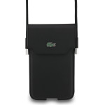 LACOSTE Pvc Iconic Petit Pique Metal Logo Phone Pouch Xl Black - (LCPSP17XPLAK)