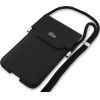 LACOSTE Pvc Iconic Petit Pique Metal Logo Phone Pouch Xl Black - (LCPSP17XPLAK)
