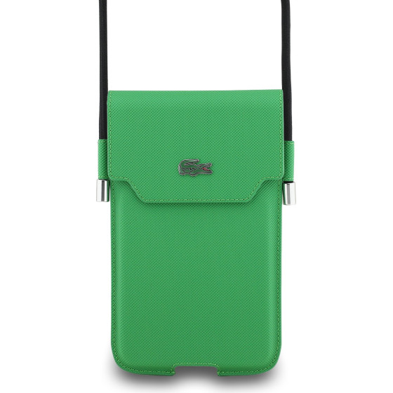 LACOSTE Pvc Iconic Petit Pique Metal Logo Phone Pouch Xl Green - (LCPSP17XPLAN)