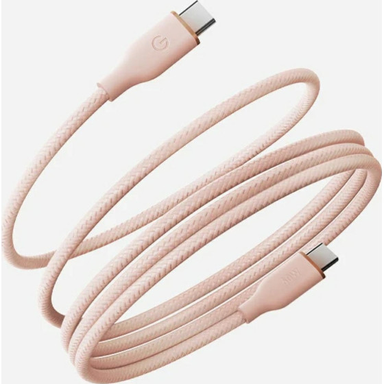 ENERGEA Helix 60 Magnetic USB-C To USB-C Cable 480MBps 60W 1.5m Pink - (CBL-HX60-PNK150)