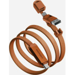 ENERGEA Sheath Travel 2-in-1 Cable USB-C To USB-C/USB-A 480MBps 60W 1.2m Orange - (CBL-SHTHTRV-ORG120)