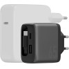 ENERGEA Wall Charger Ampcharge Arc 65 USB-A/USB-C + Retractable USB-C Cable PD/PPS/QC3.0 Gan Gunmeta - (CHR-AC-ARC65EU)