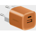 ENERGEA Wall Charger Ampcharge GaN35 USB-C/USB-A PD/PPS/QC3.0 35W Orange - (CHR-AC-GAN35ORGEU)