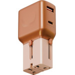 ENERGEA Wall Charger Travelgo Adapter 35 USB-A/USB-C 35W Orange - (TGA-35-ORG)