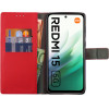 Volte-Tel ���� Xiaomi Redmi 15 5G 6.9'' Allure Magnet Book Stand Clip RED