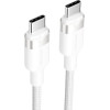 Vention USB-C To C cable, braided, 3A, 480Mbps, 60W, 1m, Wh - (TRDWF)