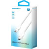 Vention USB-C To C cable, braided, 3A, 480Mbps, 60W, 1m, Wh - (TRDWF)