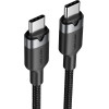 Vention USB-C To C cable, braided, 3A, 480Mbps, 60W, 2m, Bk - (TRDBH)