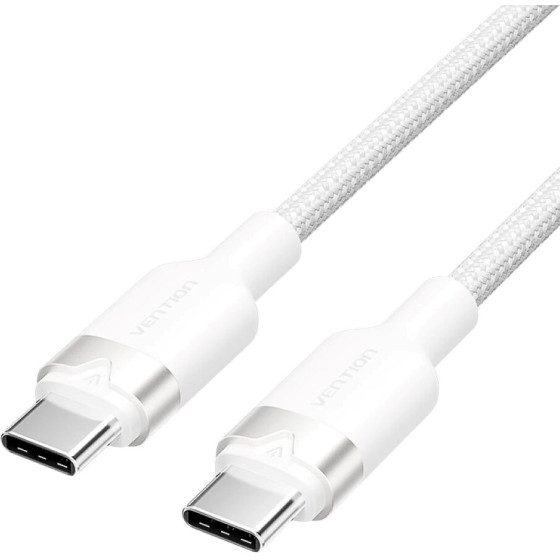 Vention USB-C To C cable, braided, 3A, 480Mbps, 60W, 2m, Wh - (TRDWH)