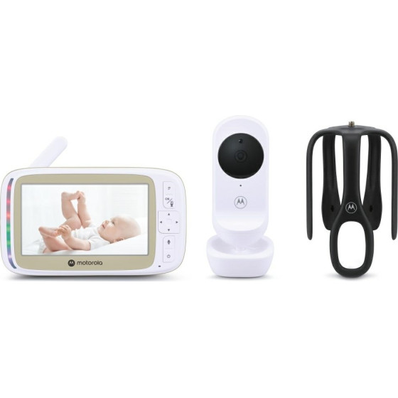 Motorola Electronic Nanny VM45 Connect Stargrip Video Monitor 5 White - (120MOTOVM45)