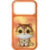 Nimmy Etui Big Eyed Pet 2.0 Cat Do Iphone 17 Pro Pomaranczowy - (N-XDY-IP17-PRO-05-B)