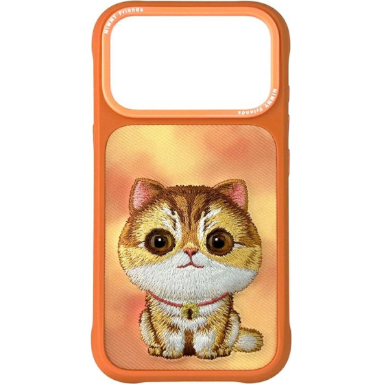 Nimmy Etui Big Eyed Pet 2.0 Cat Do Iphone 17 Pro Pomaranczowy - (N-XDY-IP17-PRO-05-B)
