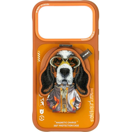 Nimmy Etui Cool&Cute 2.0 Dog Do Iphone 17 Pro z Magnetyczna Zawieszka Pomaranczowy - (N-YJKM-CXZJZH-IP17-PRO-033)