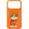 Nimmy Etui Glasses Cool Cat Do Iphone 17 Pro Max Pomaranczowy - (N-YJ-IP17-PRO-MAX-021)