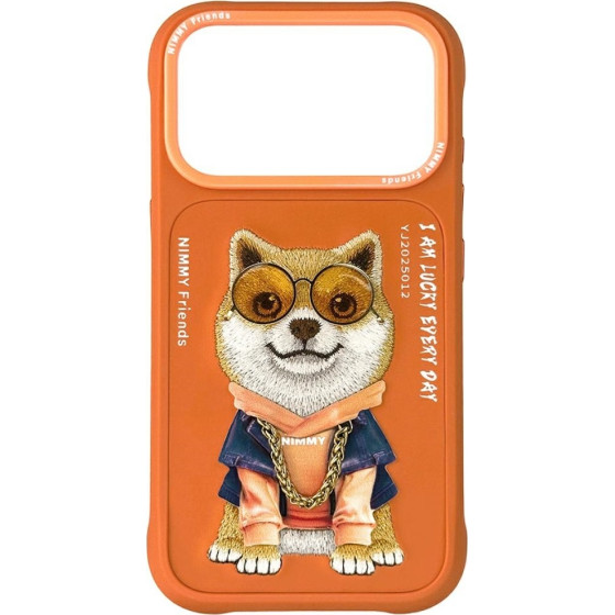 Nimmy Etui Glasses Cool Dog Do Iphone 17 Pro Max Pomaranczowy - (N-YJ-IP17-PRO-MAX-012-B)