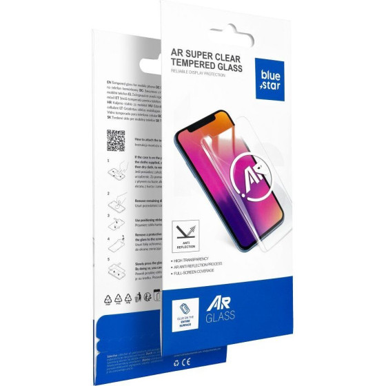 Blue Star Tempered Glass For Iphone 14 Pro Max 5D Ar black
