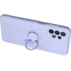 Silicone Ring Case For Samsung A37 5G violet