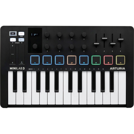 ARTURIA Minilab 3 - Midi Control keyboard, Black - (ART000134)